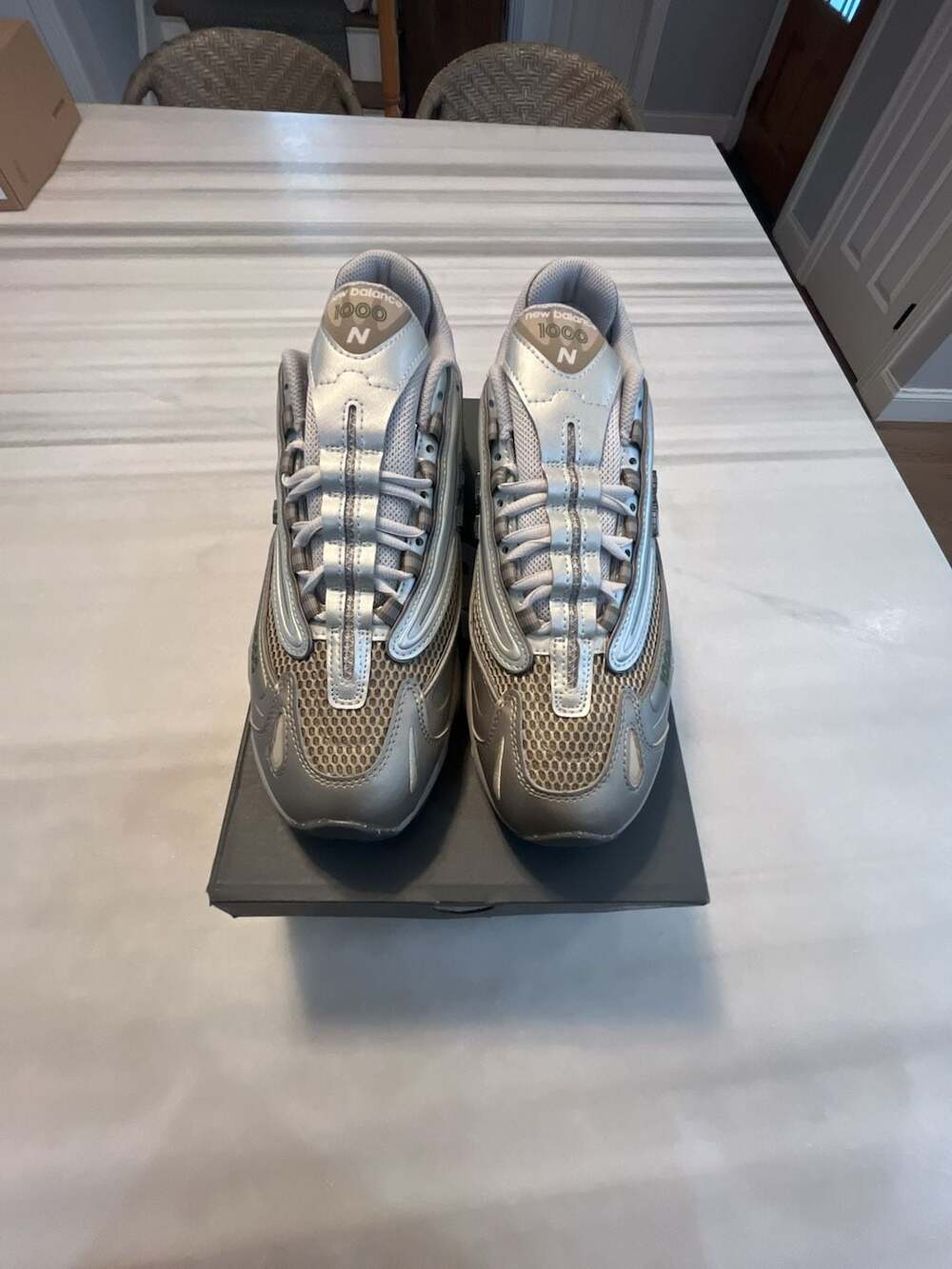 New Balance 1000 Light Silver Arid Stone Sneakers